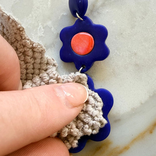 How to clean polymer clay earrings with a soft cloth