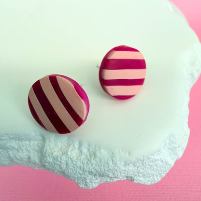 berry-stripe-australian-handmade-stud-earrings-katie-tilson-studios