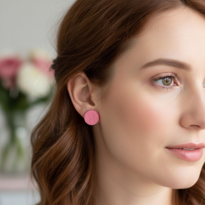 Australian handmade stud earrings Sweet Details Trio worn for playful everyday style