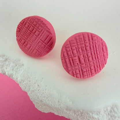 Individual studs from handmade polymer clay stud earring trio Sweet Details