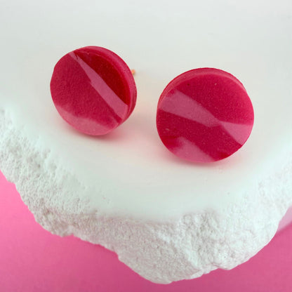 Individual studs from handmade polymer clay stud earring trio Sweet Details